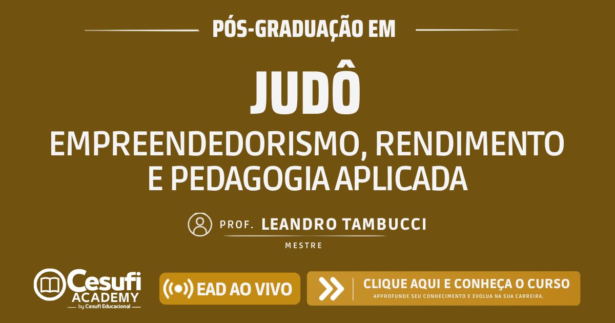 Pós em Judo Prof Leandro Tambucci