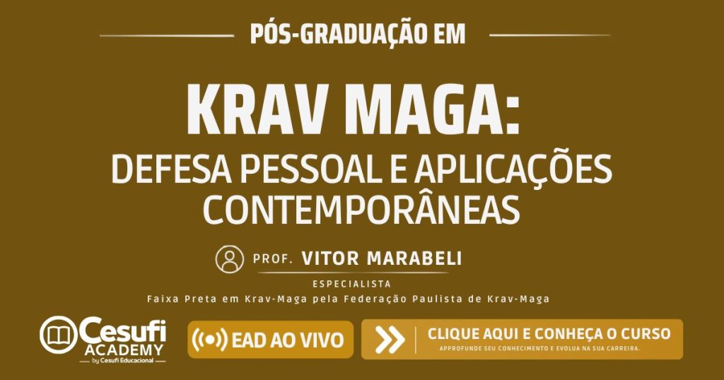 Pós em Krav-Maga Prof Vitor Marabeli