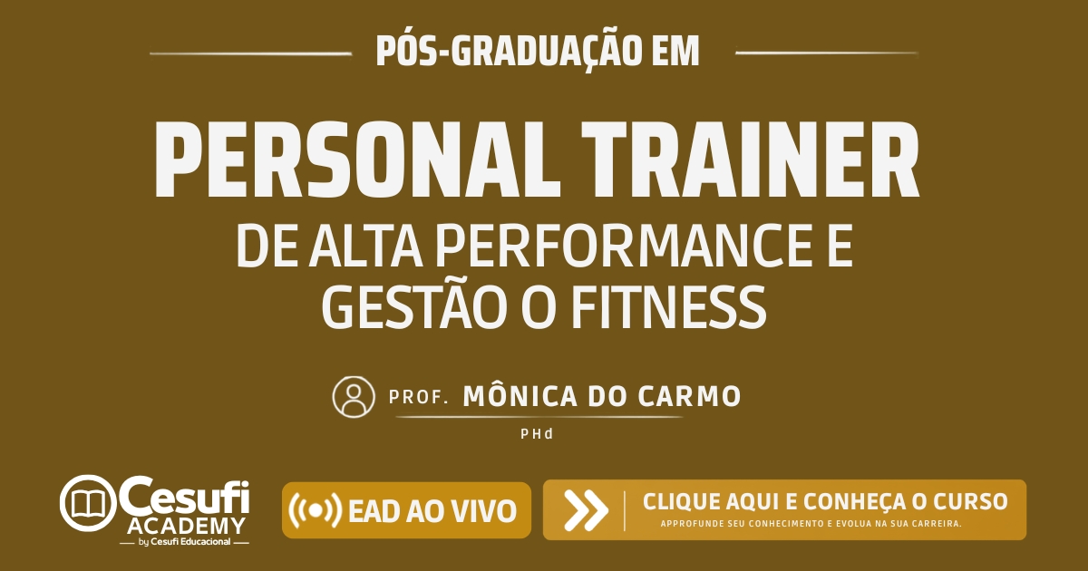 Personal Trainer de Alta Performance e Gestão no Fitness